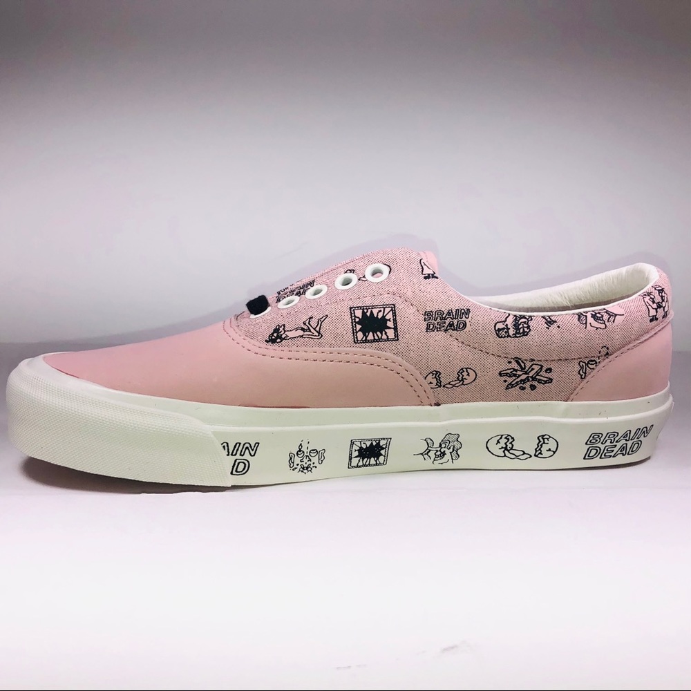 VANS Braindead Era LX Silver Pink Marshmallow Shoe - Picture 4 of 10